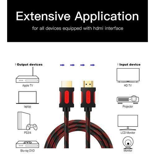 Câble - HDMI - HD - Haute Vitesse / Ethernet - V1.4 4K 3D - 5 M - Noir - image 2