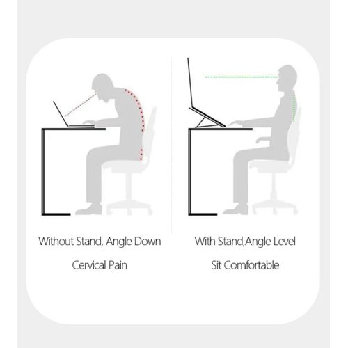General Mobile Support de Laptop avec Ventilateur de Refroidissement – Réglable & Ergonomique - image 4