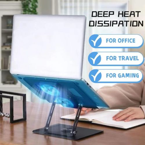 General Mobile Support de Laptop avec Ventilateur de Refroidissement – Réglable & Ergonomique - image 5