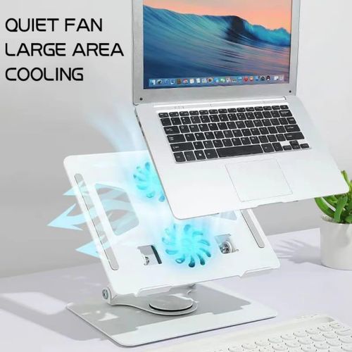General Mobile Support de Laptop avec Ventilateur de Refroidissement – Réglable & Ergonomique