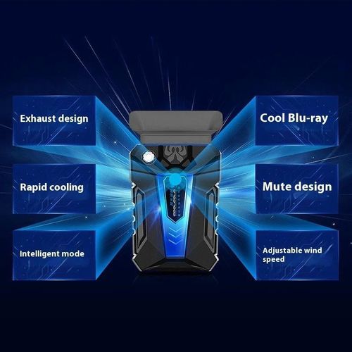 Refroidisseur externe pour ordinateur portable, alimenté par USB, vitesse de ventilation réglable, refroidisseur portable pour ordinateur portable - image 5