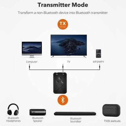 Récepteur Bluetooth 2 En 1 APTX Sans Fil, Adaptateur Audio Auxiliaire Jack RCA 3.5mm - image 4