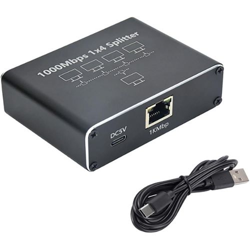 Répartiteur réseau RJ451 4 en 1, répartiteur réseau haut débit 1000 Mbps - image 6