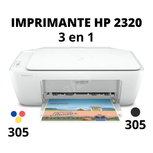Hp Imprimante HP - Couleur 3-En-1 DeskJet 2320- Impression - Photocopie - Scanner - Blanc