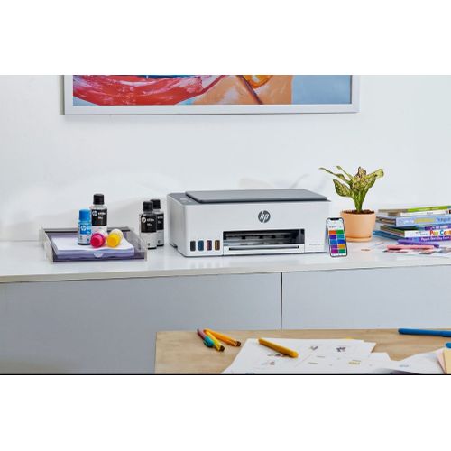 Hp Imprimante HP à Réservoir Smart Tank 585 - Impression - Photocopie - Scanner - Wifi - Blanc/Bleu - image 5